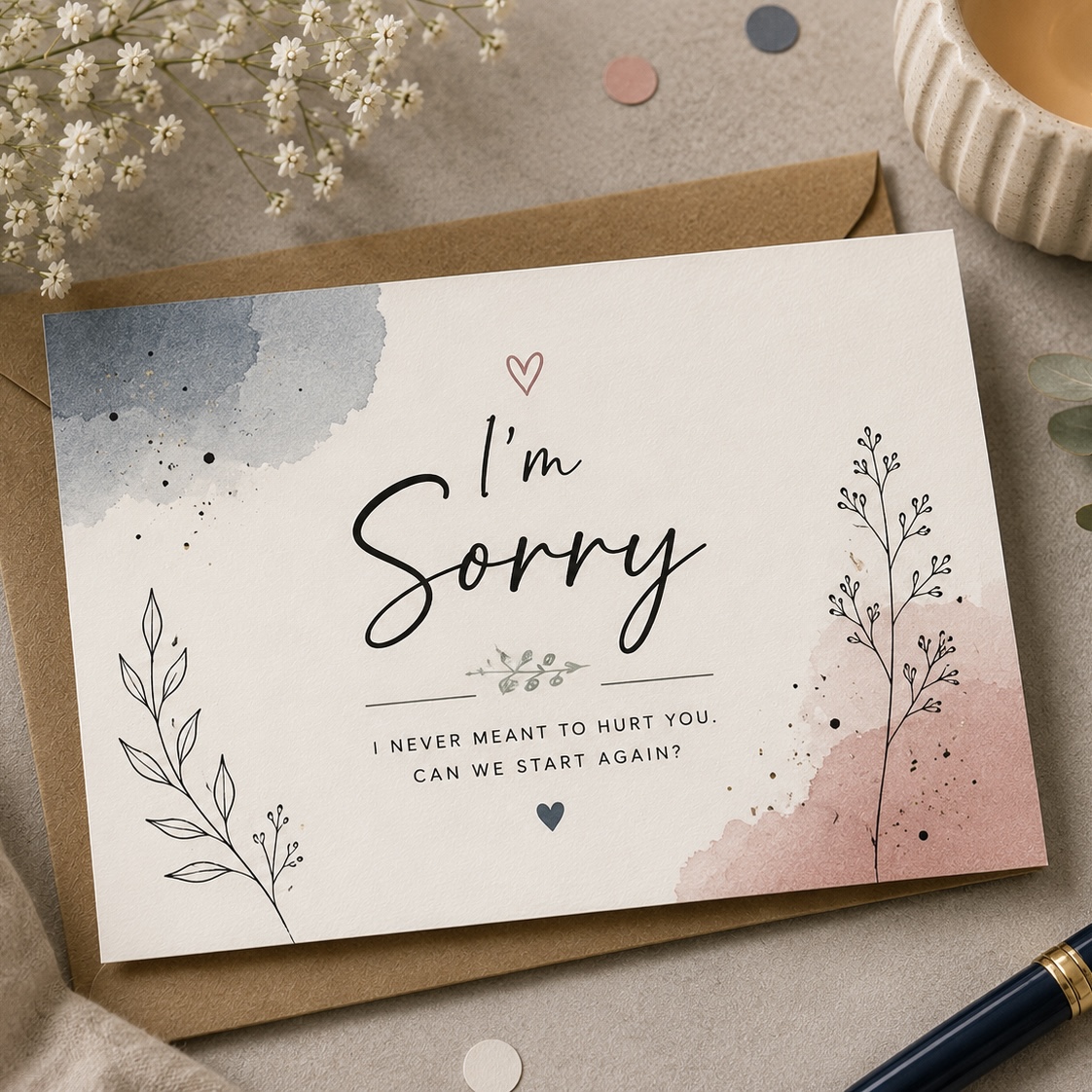 Sorry card