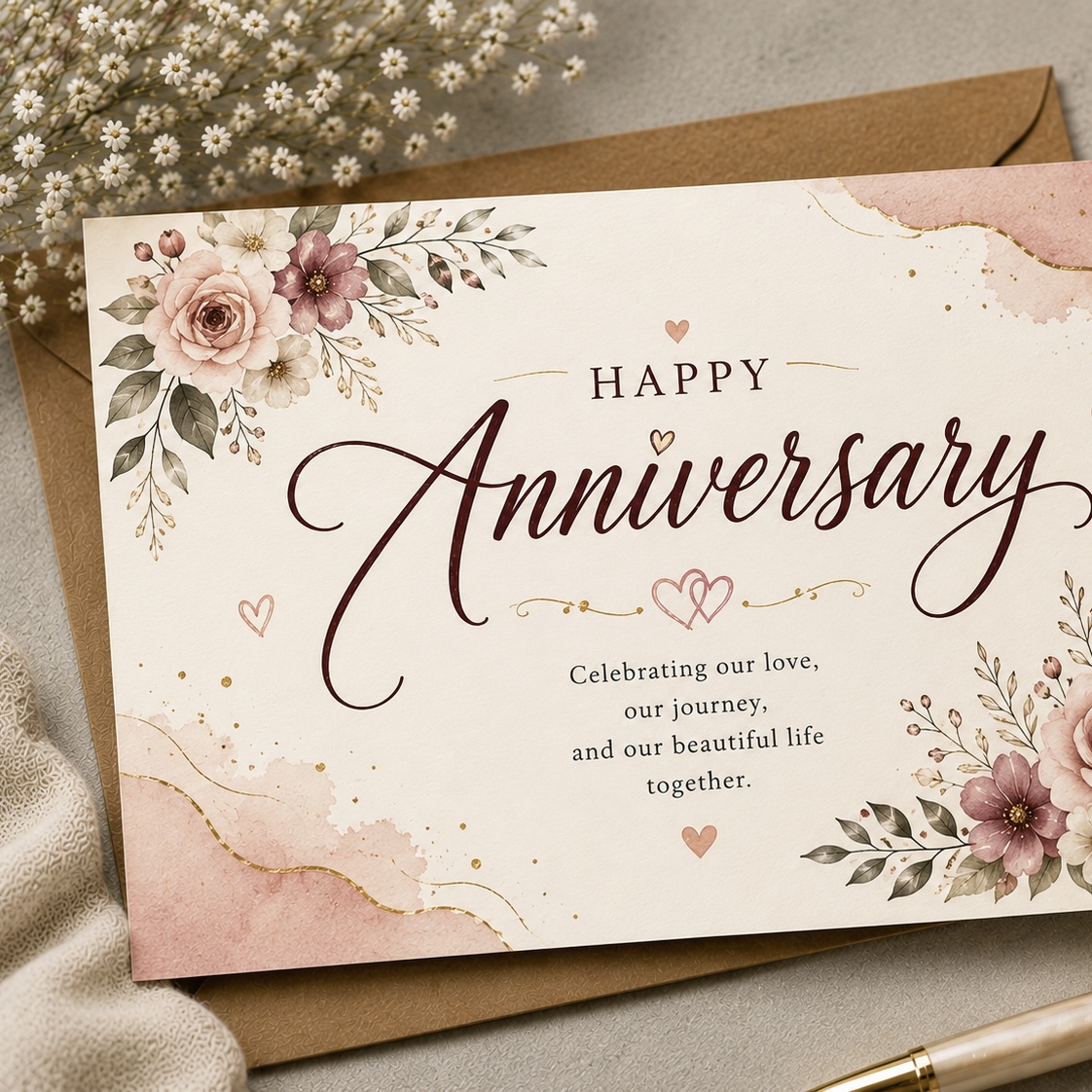 Happy anniversary card