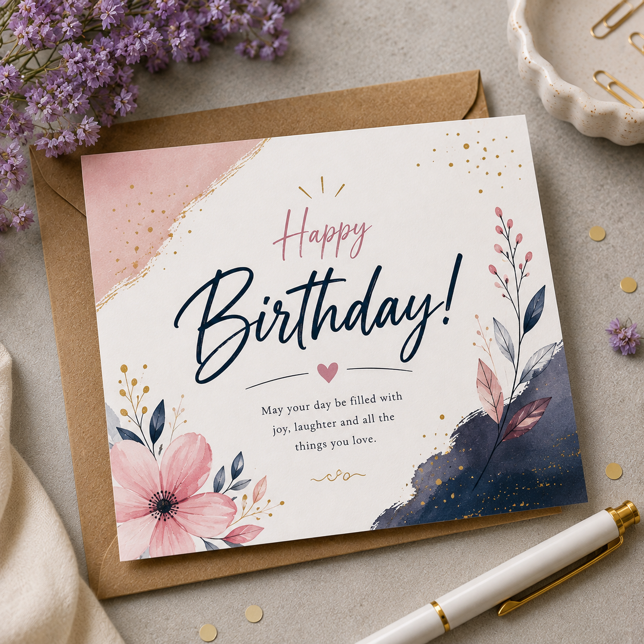 Happy birthday wish card